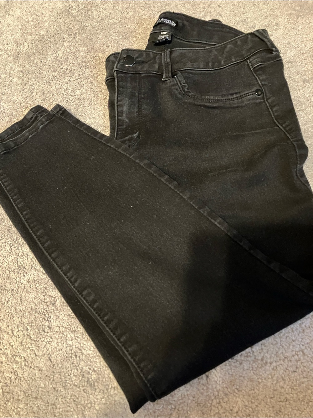 d. jeans Womens 14W Jeans Black